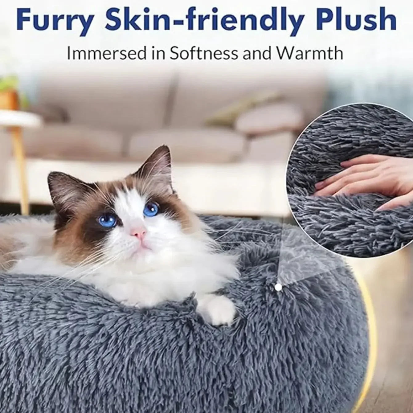 CozyNest™ Plush Pet Bed