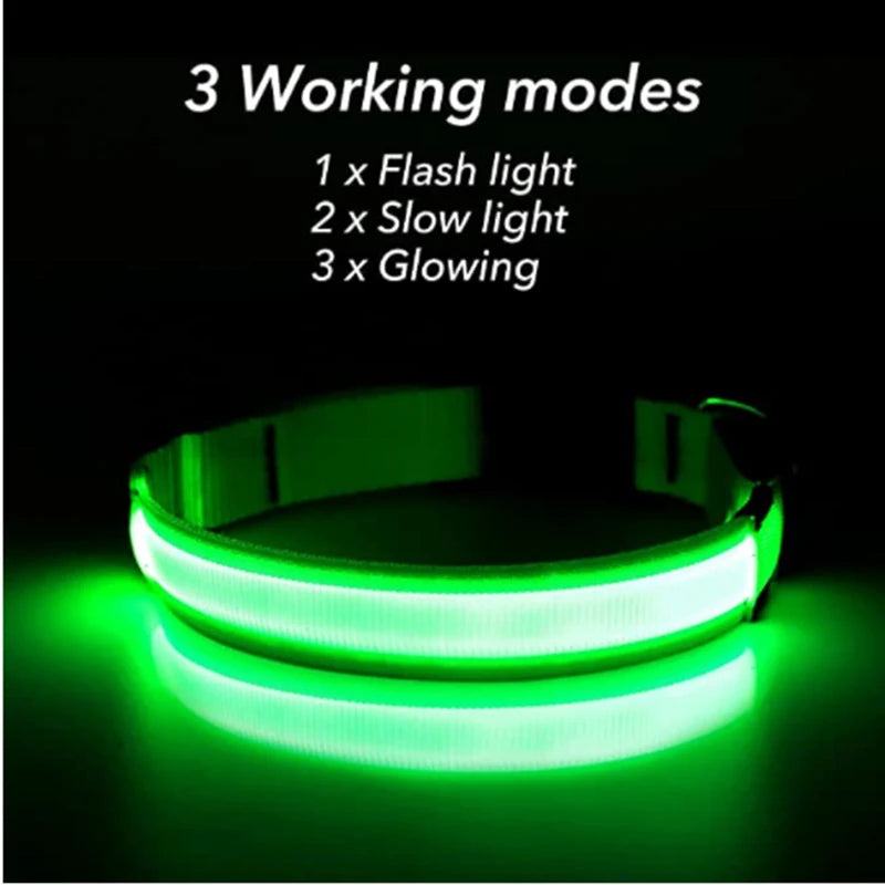GlowGuard LED Pet Collar