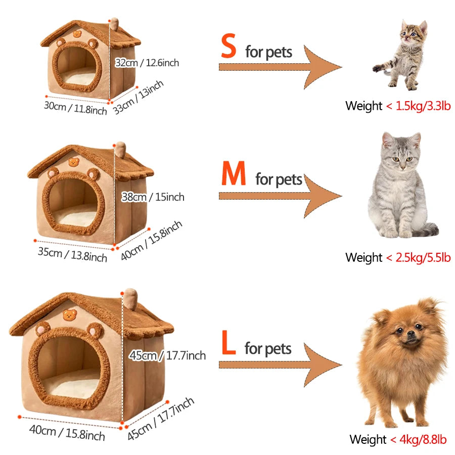CozyPaw Foldable Pet House