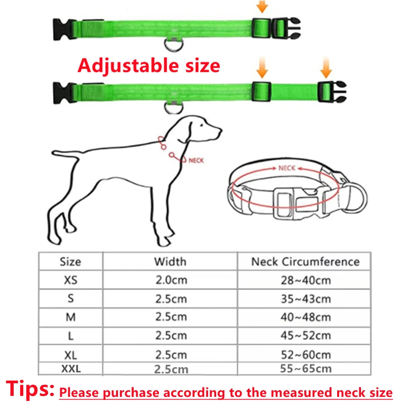 GlowGuard LED Pet Collar